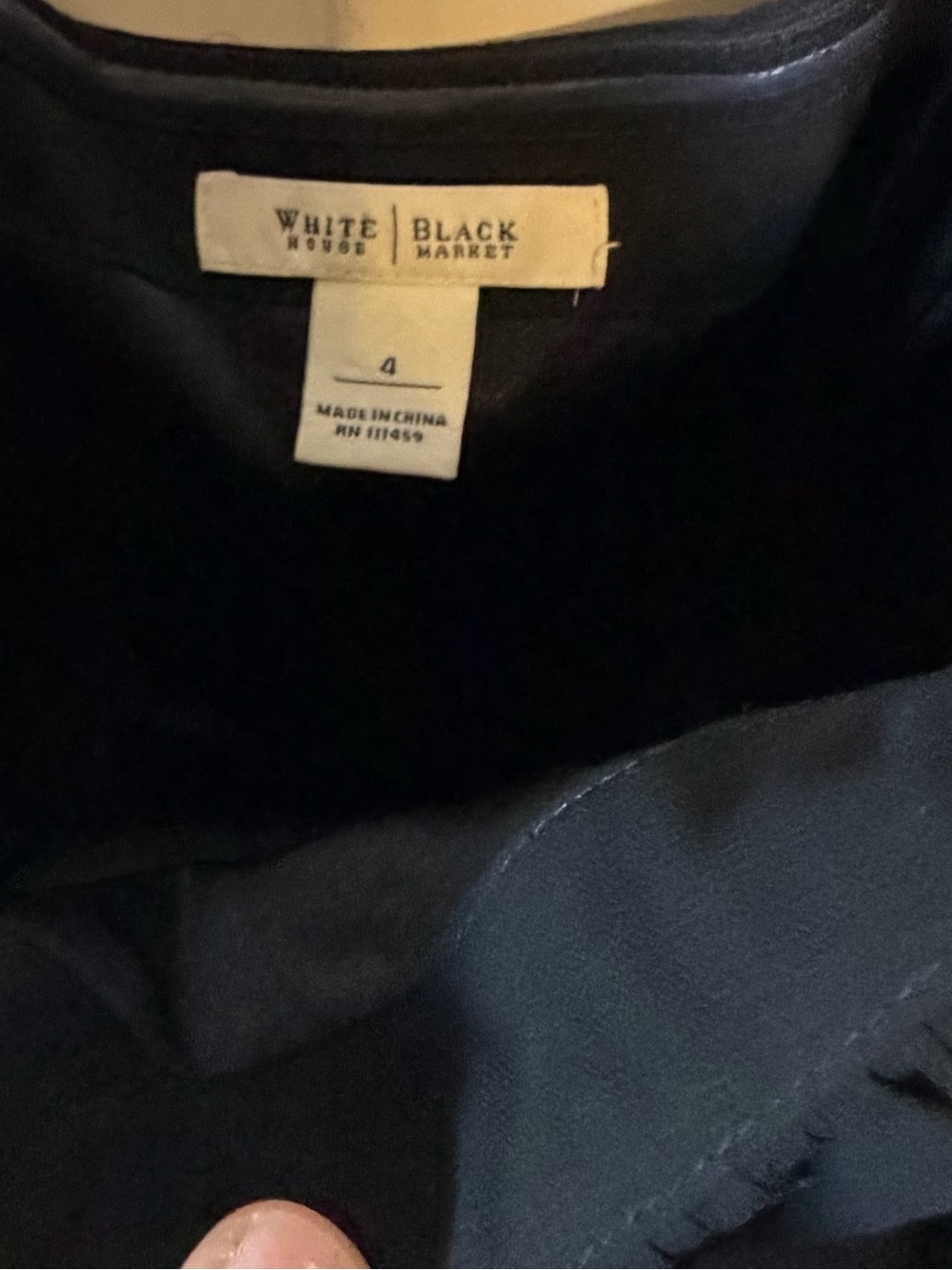 White House Black Market Black Strapless Ruffle Tiered Mini Dress - Picture 4 of 5